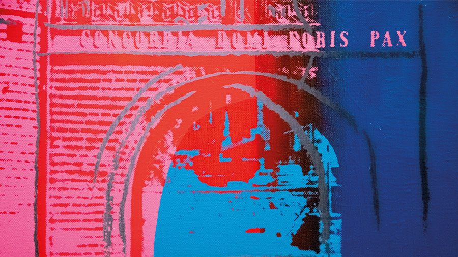Der Torbogen des "Holstentors" von Andy Warhol.