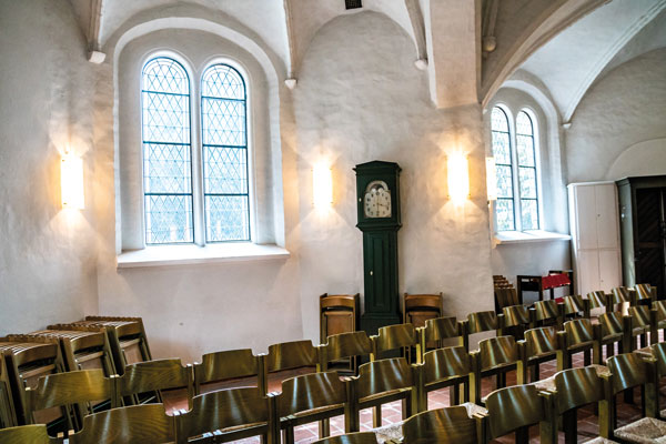 Die Standuhr in der St. Jürgen-Kapelle.
