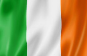 Die irische Flagge.