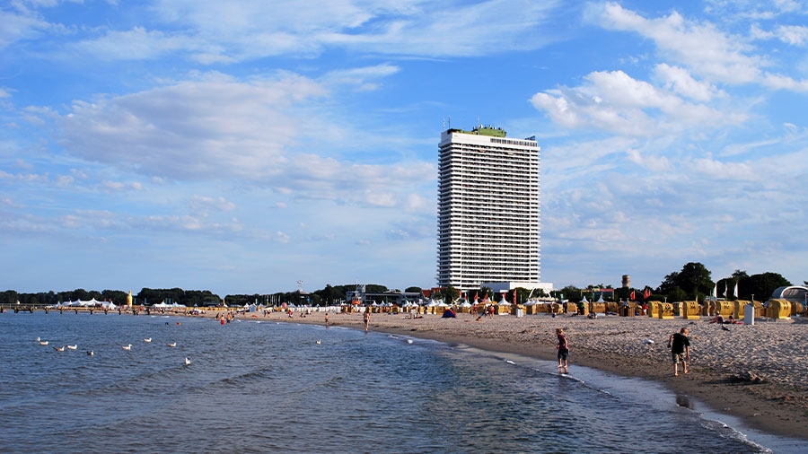 Der Strand von Travemünde.