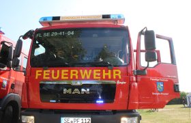 Ein Feuerwehr LKW der Gemeinde Pronstorf