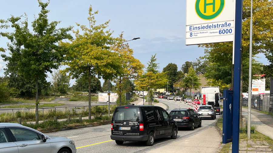 Verkehrschaos Einsiedelstraße