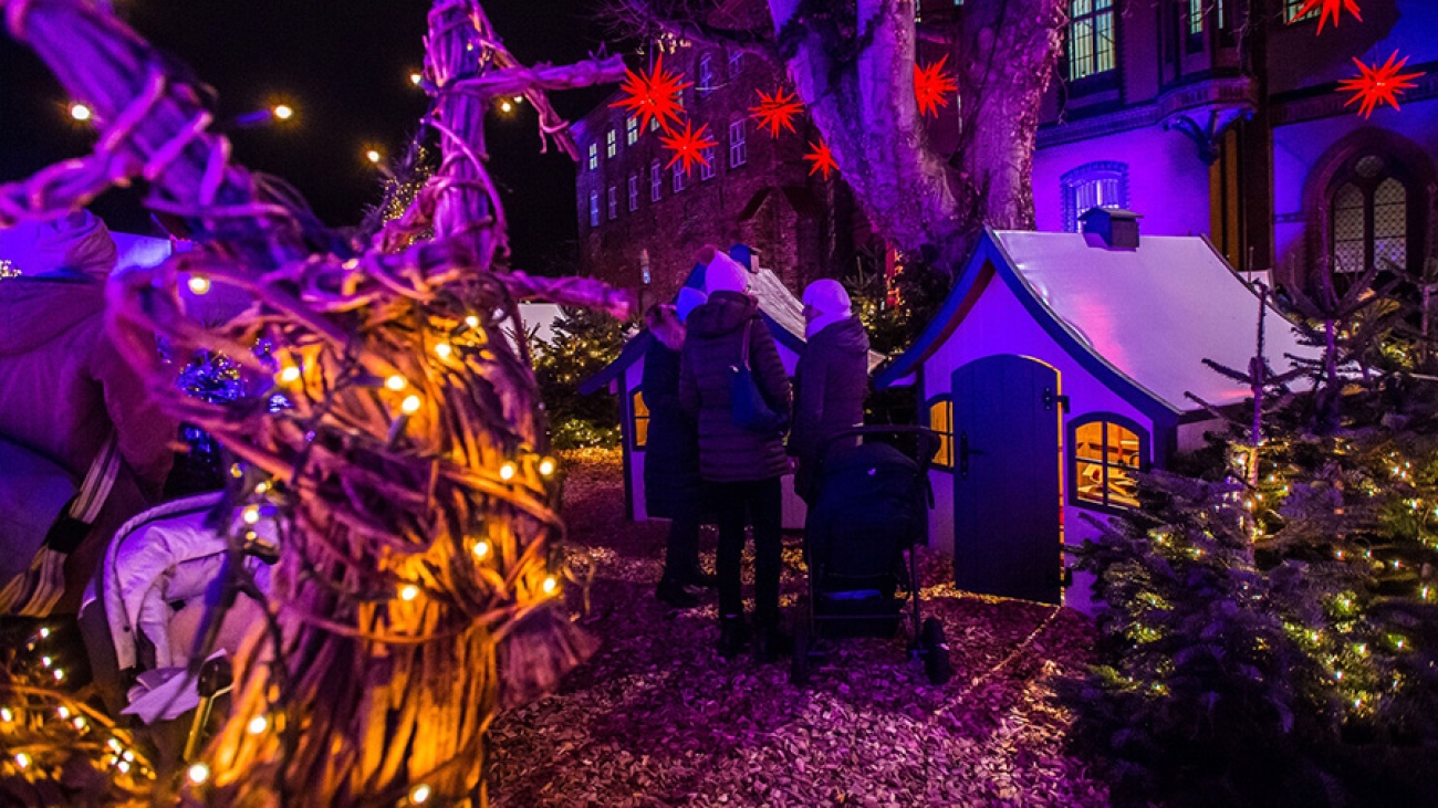 Weihnachtswunderland im Jakobikirchhof.