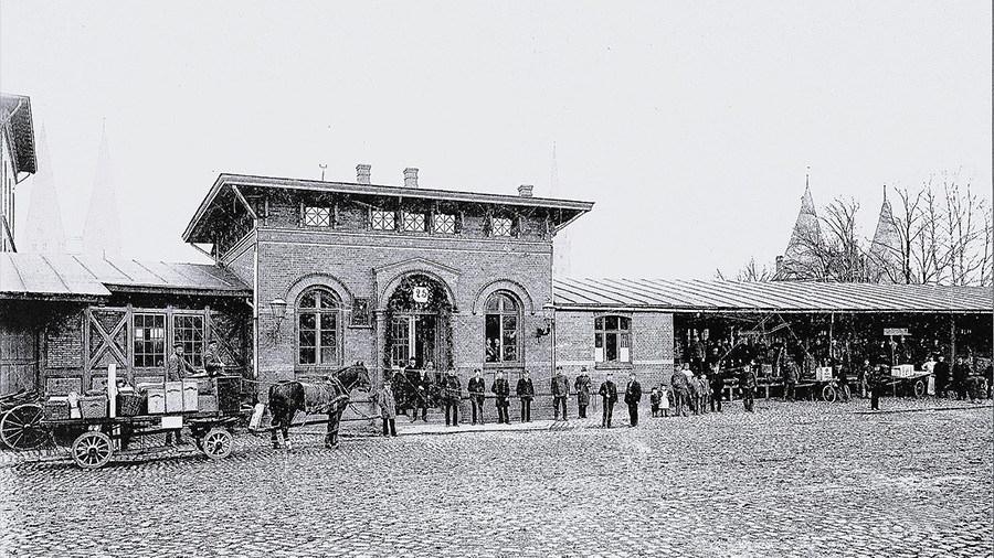 Der alte Lübecker Bahnhof