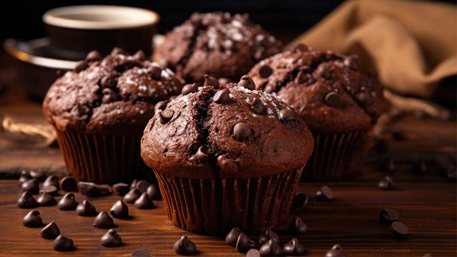 schokoladen muffins