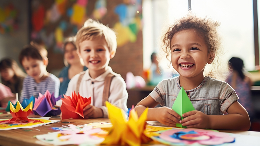 Kinder in der Kindertagesstätte